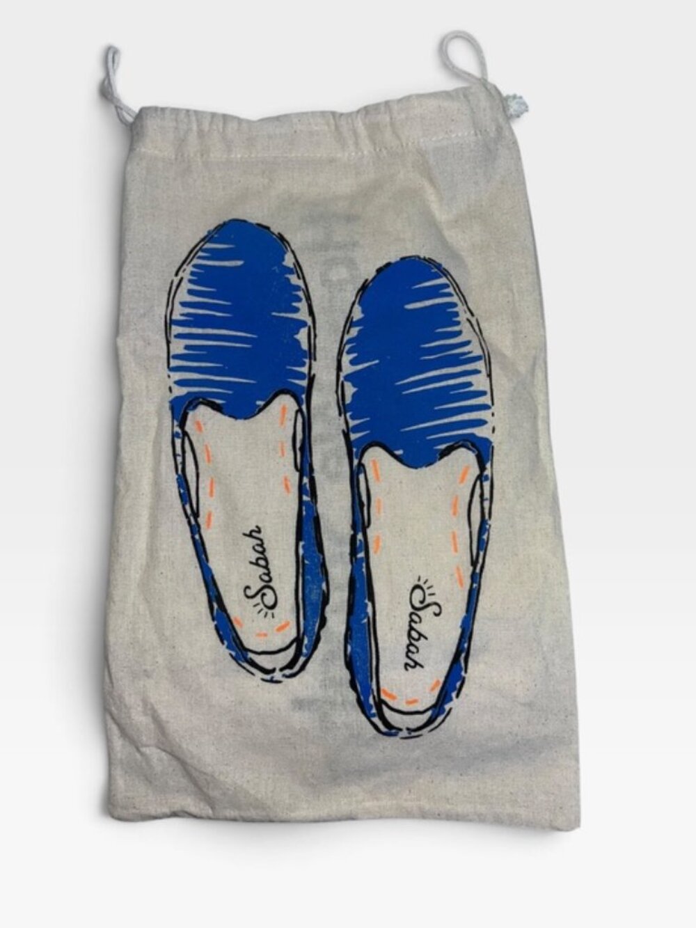 Sabah Shoes How We Sabah natural white cotton shoes dust bag